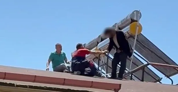 İntiharkolik Hasan yine çatıda