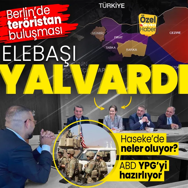 Almanyada teröristan buluşması! PYD elebaşı İlham Ehmedden Türkiyeye karşı bize yardım edin çağrısı | ABD ve YPGden ortak tatbikat
