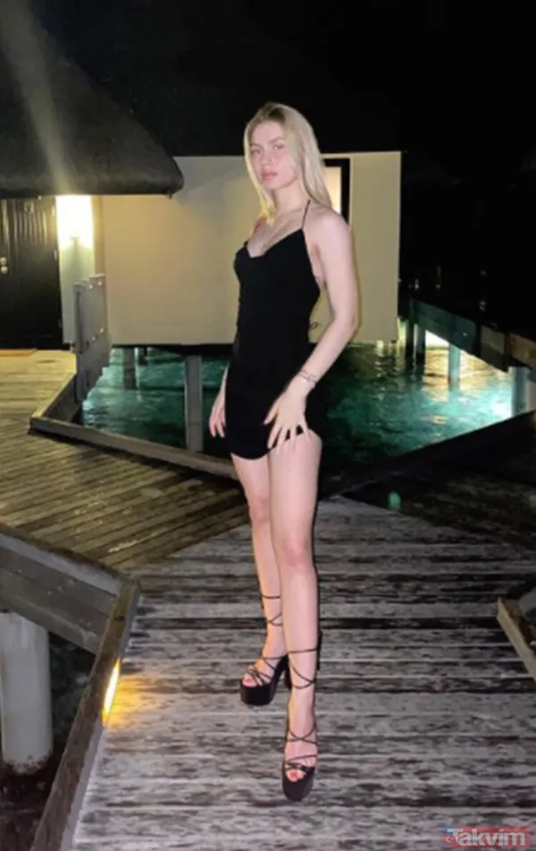 Aleyna Tilki siyah süper minisiyle Maldivler'i yaktı geçti! Klibindeki direk dansından sonra çok konuşulan Konyalı Aleyna... - 8