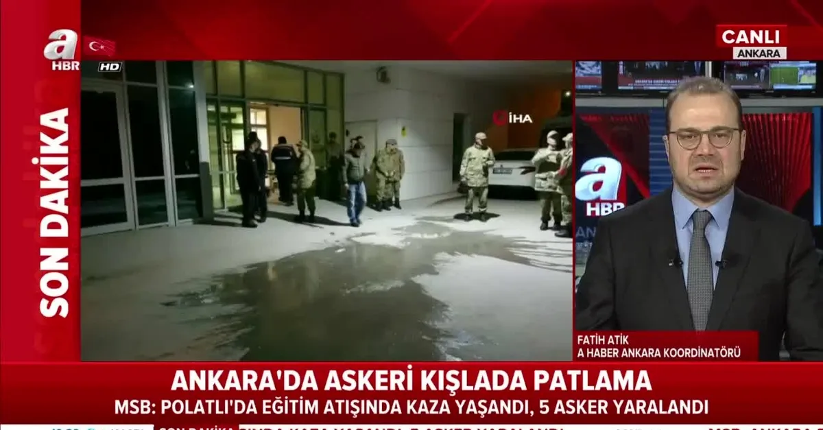 Son dakika... Ankara'da askeri kışlada patlama