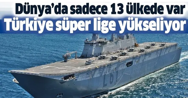 Türkiye’nin ilk uçak gemisi bahriyeyi süper lige yükseltecek!