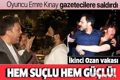 Emre Kınay sevgilisi ile önce yasağı deldi ardından muhabirlere küfür etti ve saldırdı!