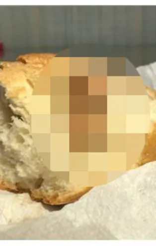 Tekirdağ'da ekmeğin içinden yara bandı çıktı