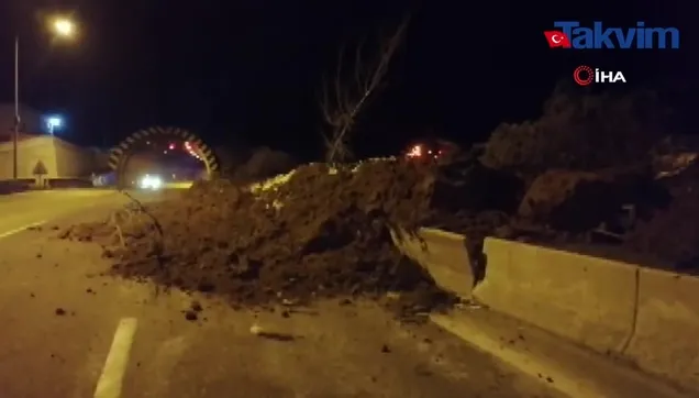 Bolu Dağı Tüneli'nde heyelan
