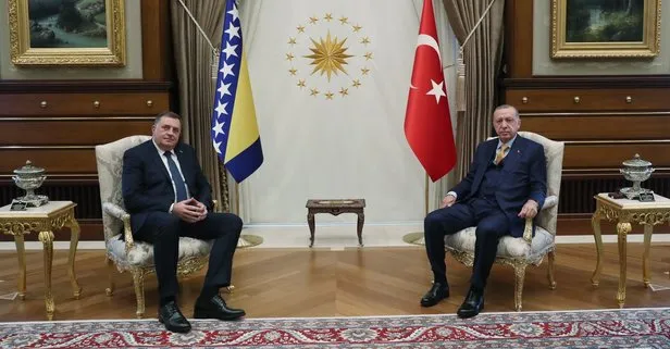 Başkan Erdoğan, Bosna Hersek Devlet Başkanlığı Konseyi Üyesi Milorad Dodik’i kabul etti