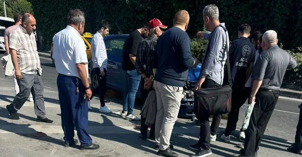 Beyoğlu'nda feci kaza: Arabaların arasında sıkışan gencin bacağı koptu!
