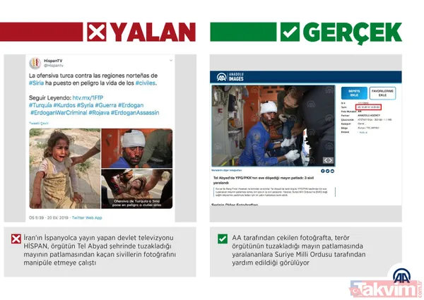 Terör yandaşları provokasyona doymuyor! İran televizyonundan Barış Pınarı Harekatı aleyhine manipülasyon girişimi - 1