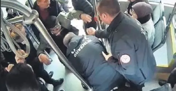 Trabzon’da otobüste fenalaşan hastayı tam vaktinde yetiştirdi!