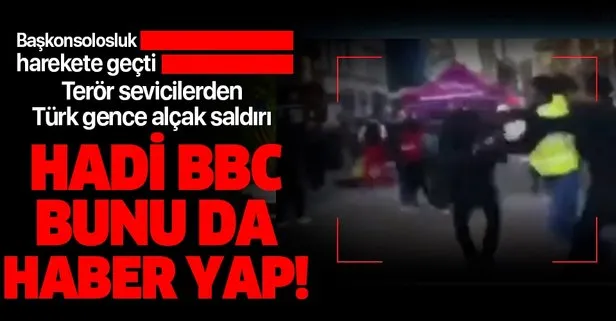 İngiltere'de terör sevicilerden Türk öğrenciye alçak saldırı!