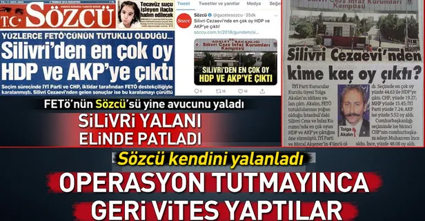 Sözcü kendini yalanladı