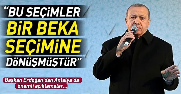 Başkan Erdoğan'dan Antalya'da önemli açıklamalar