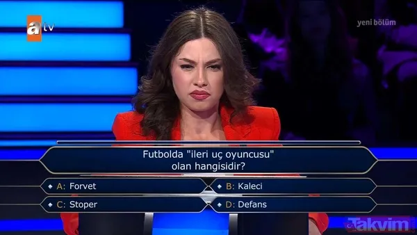 Yarışmacı 'forvet'i bilemedi joker kullandı! Kim Milyoner Olmak İster'de Kenan İmirzalıoğlu'ndan futbol dersi! İzleyiciler ekran başında çıldırdı - 3