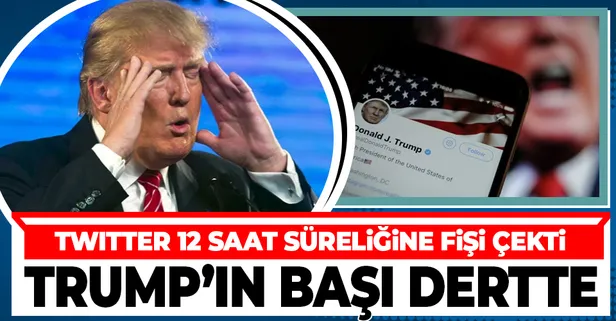 SON DAKİKA: Twitter'dan Donald Trump'a engel! 12 saat kilitli kalacak