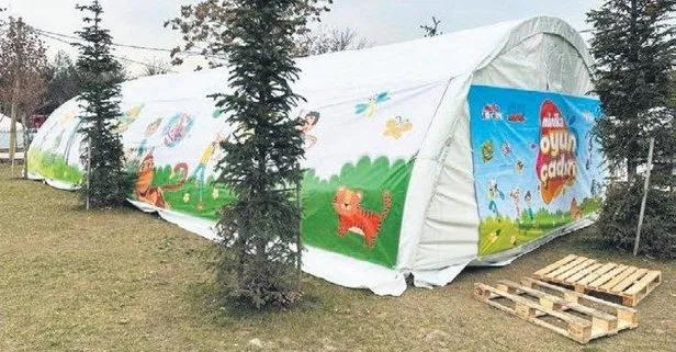Minika Oyun Çadırları depremzede çocuklar için ziyarete açıldı