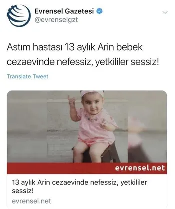 Kripto gazete Yeni Asya bebek istismarı ile terörist aklama peşinde