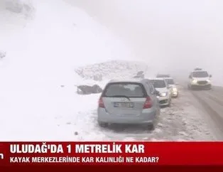 İstanbul’un yanı başında kar kalınlığı 1 metre!