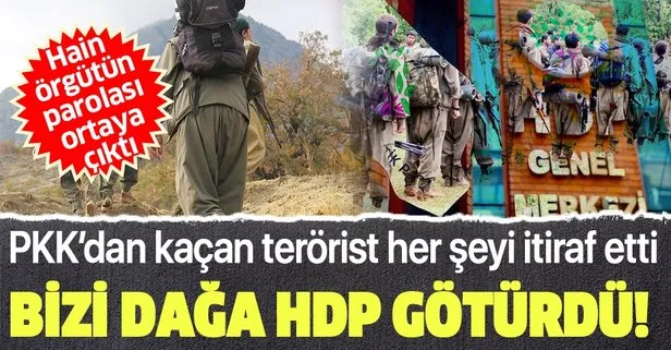 PKK'dan kaçan gençten 'HDP' itirafı