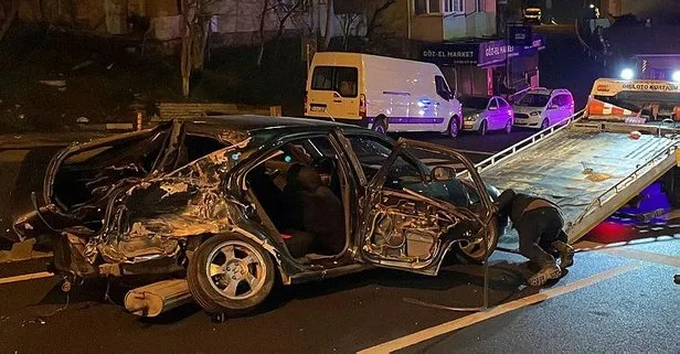 Maltepe’de gece yarısı kaza!