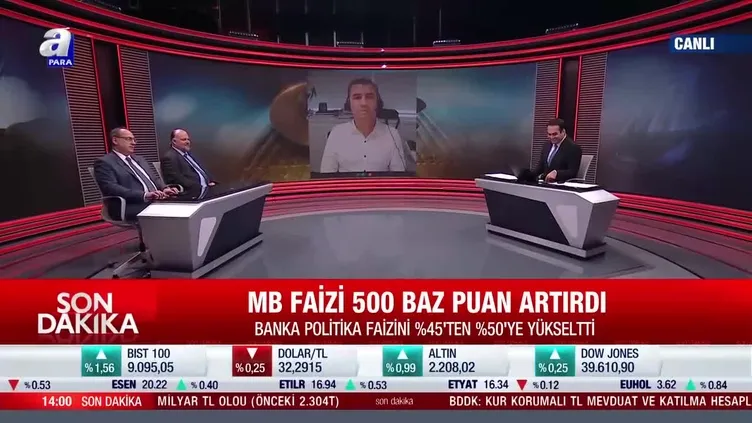 Merkez Bankası faizi yükseltti! Uzman isimler A Para ekranlarında değerlendirdi