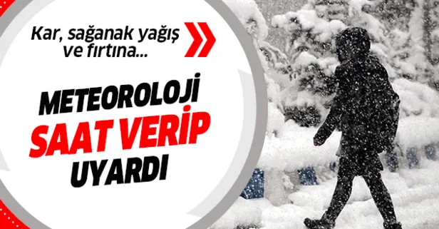 Meteoroloji'den o iller için sağanak uyarısı!