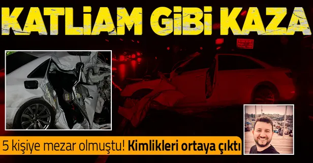 Çanakkale Biga'da kan donduran kaza! 5 kişi yaşamını yitirdi!