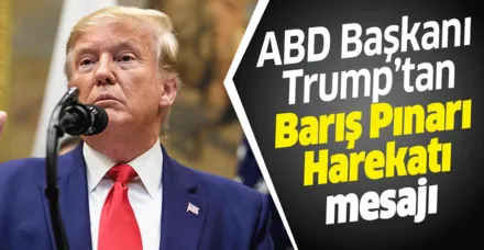 Trump'tan 'Barış Pınarı Harekatı' açıklaması