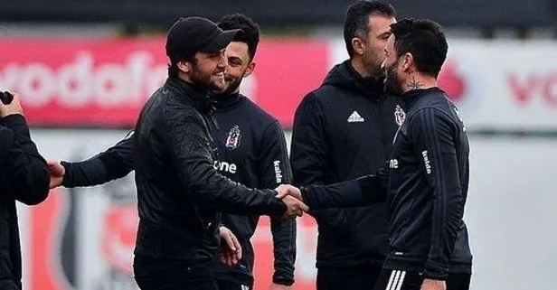 Ünlü oyuncu Beşiktaş antrenmanında!
