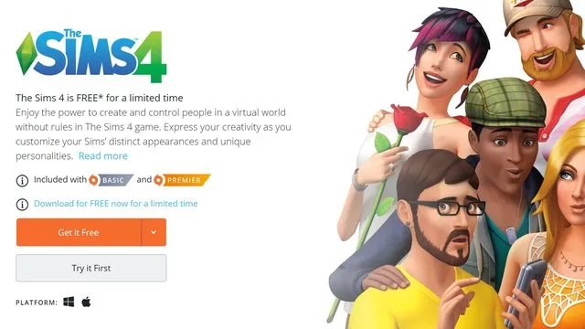 the sims 4 bedava mi