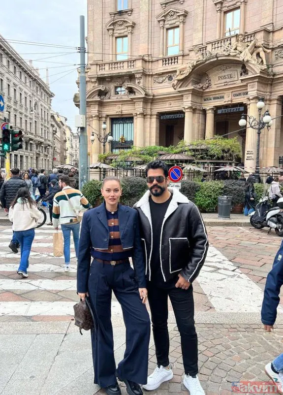 "Sabırla karısının fotoğraflarını çeken koca yürekli Burak" Fahriye Evcen ile Burak Özçivit'in İtalya çıkarması! Her paylaşımları ayrı olay - 3