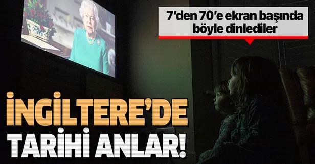 Kraliçe 2. Elizabeth 68 yılda 4'üncü kez İngiliz halkına seslendi: Tekrar görüşeceğiz