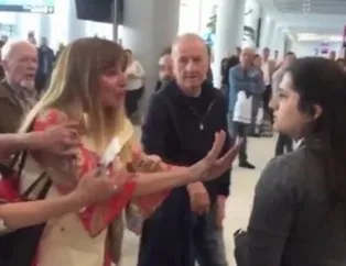 İşte İstanbul Havalimanı’nda küfür eden kadının videosu