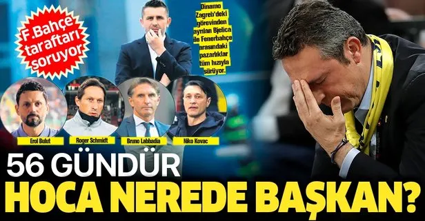 Fenerbahçe taraftarından teknik direktör belirsizliğine isyan! 56 gündür hoca nerede başkan?