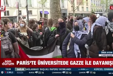 Paris'te Gazze protestosu!