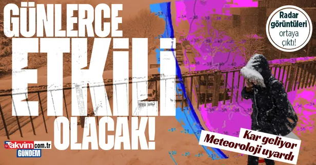 HAVA DURUMU | Kar dalga dalga geliyor! Radar görüntüleri paylaşıldı! İstanbul'a kar ne zaman yağacak? | 29 Ocak-2 Şubat 2023