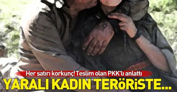 PKK’nın iğrenç yüzü! Yaralı kadın teröriste tecavüz...