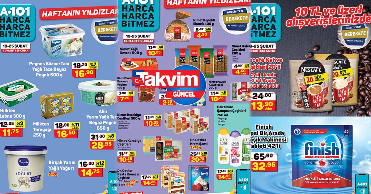 A101’de Şubat sonu kampanyası! Aktüel kataloğu özel olarak güncellendi! 65,95’ten 32,95’e kadar düştü! İndirimler peş peşe duyuruldu...