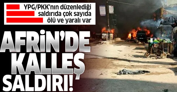 Son dakika: Afrin'de bomba yüklü tankerle terör saldırısı: En az 42 sivil hayatını kaybetti