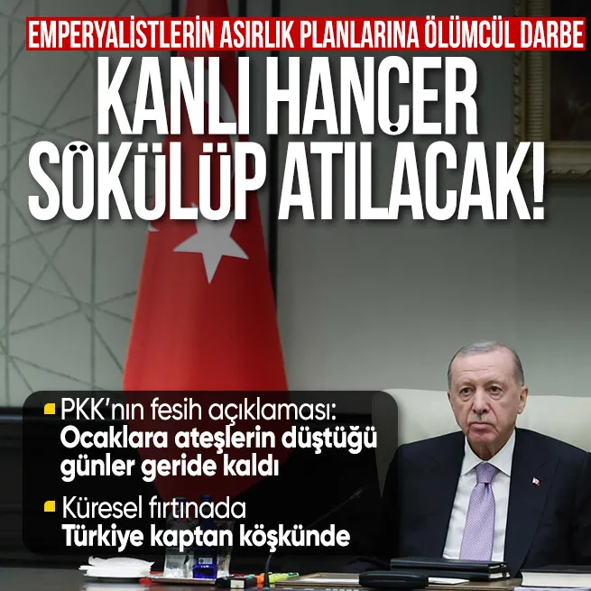 Başkan Erdoğandan Terörsüz Türkiye açıklaması: Kardeşliğimize saplanan kanlı hançer sökülüp atılacaktır