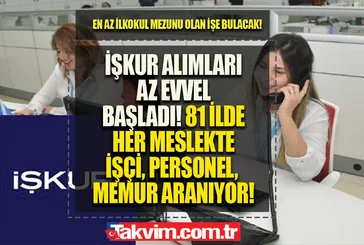 18-45 yaş arası acil başvursun! İŞKUR harekete geçti! 9.600 TL maaş! 39 ile KPSS'siz sınav şartsız kamuya özel sektöre boyacı, kaynakçı, temizlikçi...