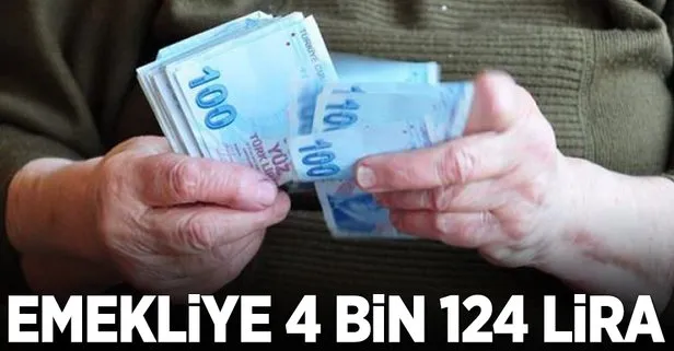 Emekliye 4 bin 124 lira
