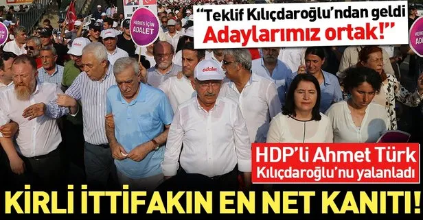 HDP’li Ahmet Türk’ten CHP ile kirli ittifakın itirafı