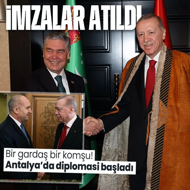 Başkan Erdoğandan Antalyada yoğun diplomasi