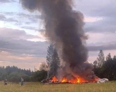 Wagner'in kurucusu Prigojin'in uçağı düştü Düşen uçağın görüntüleri ortaya çıktı! SANSÜRSÜZ
