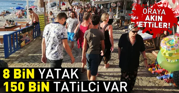 8 bin yatak, 150 bin tatilci var!