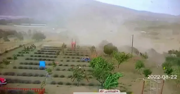 Burdur’da hortum felaketi! Evinin önünde otururken havaya uçtu