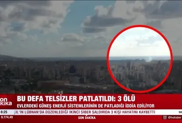 İsrail Hizbullah'a saldırdı! Telsizlerin patlama anı kamerada!