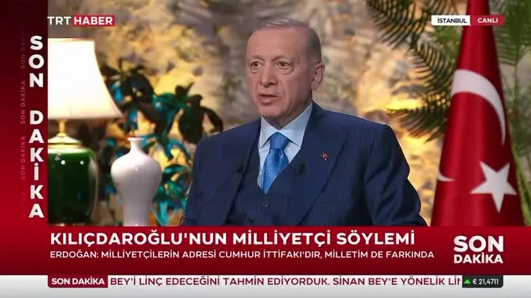 Başkan Erdoğan'dan canlı yayında önemli açıklamalar! "Kılıçdaroğlu yalancılık huyunu herkese bulaştırdı"