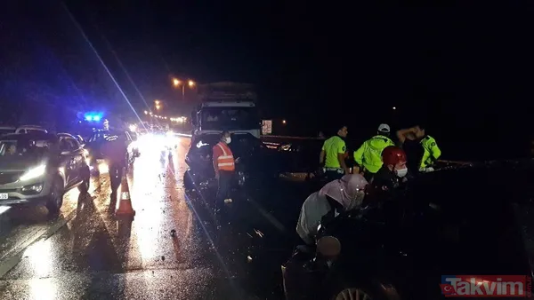 Sapanca'da TEM'i kilitleyen kaza! 5 araç birbirine girdi - 15