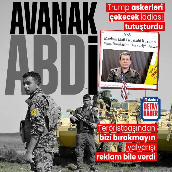 Donald Trump, Suriyeden ABD askerlerini çekecek iddiası tutuşturdu! Terörist Mazlum Kobaninin bizi bırakma seslenişi