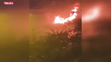 Samsun'da aile içi kavga araç alev topuna döndü! Öfkesini babasının aracından çıkardı